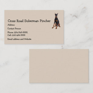 Doberman Pincher Dog Pet Animal  Business Card Mag
