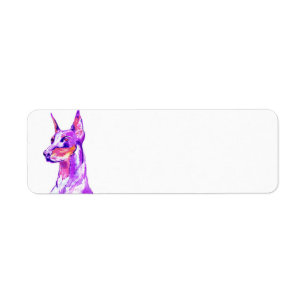 Doberman Pink Address Labels