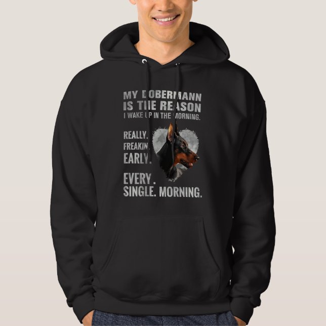 Doberman Pinscher  570 Hoodie (Front)