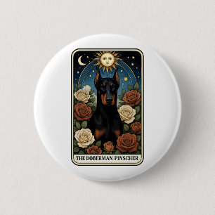 Doberman Pinscher 6 Cm Round Badge