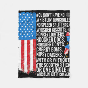 Doberman Pinscher American Flag Usa Awesome Fleece Blanket