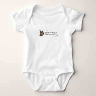 doberman pinscher baby bodysuit