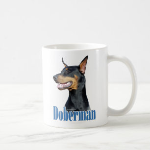 Doberman Pinscher (black) Name Coffee Mug