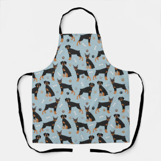  Doberman Pinscher Bones and Paws Apron