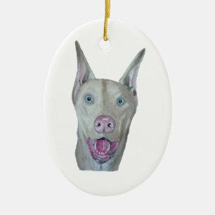 Doberman Pinscher Ceramic Tree Decoration