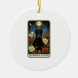 Doberman Pinscher Ceramic Tree Decoration