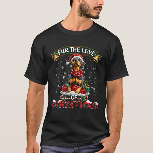Doberman Pinscher Christmas Tree Decorations Dog L T-Shirt (Front)