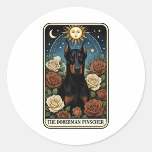 Doberman Pinscher Classic Round Sticker