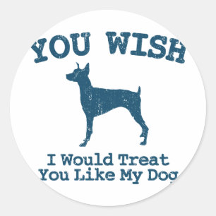 Doberman Pinscher Classic Round Sticker