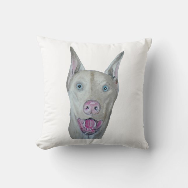 Doberman Pinscher Cushion (Front)