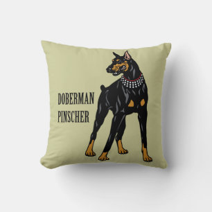 doberman pinscher cushion