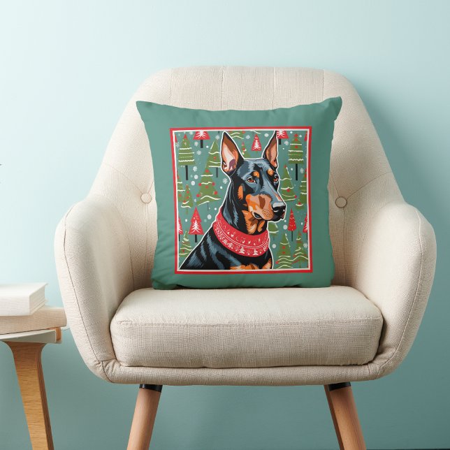 Doberman Pinscher Cute Sofa  Cushion (Creator Uploaded)