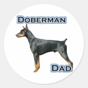 Doberman Pinscher Dad 4 - Sticker