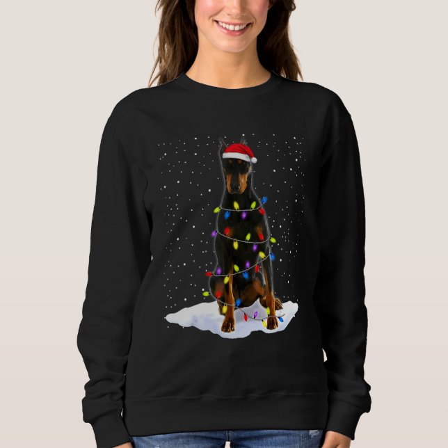 Doberman Pinscher Dog 3 Sweatshirt (Front)