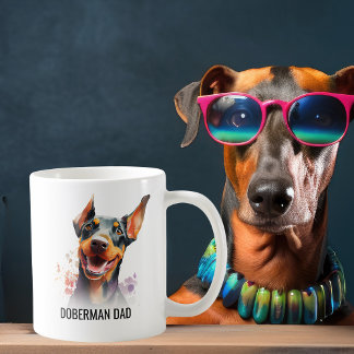 Doberman Pinscher Dog Dad Coffee Mug