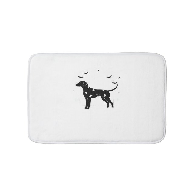 Doberman Pinscher Dog – Halloween Moon Silhouette  Bath Mat (Front)