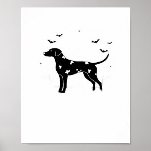 Doberman Pinscher Dog – Halloween Moon Silhouette  Poster