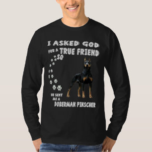 Doberman Pinscher Dog Lover Dobie Mum Dad Doberman T-Shirt