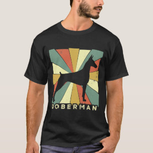 Doberman Pinscher Dog Lover Retro Vintage T-Shirt
