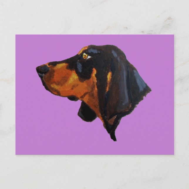 Doberman Pinscher Dog Painting Postcard (Front)