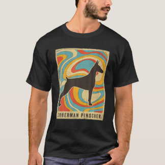 Doberman Pinscher Dog Retro Vintage T-Shirt