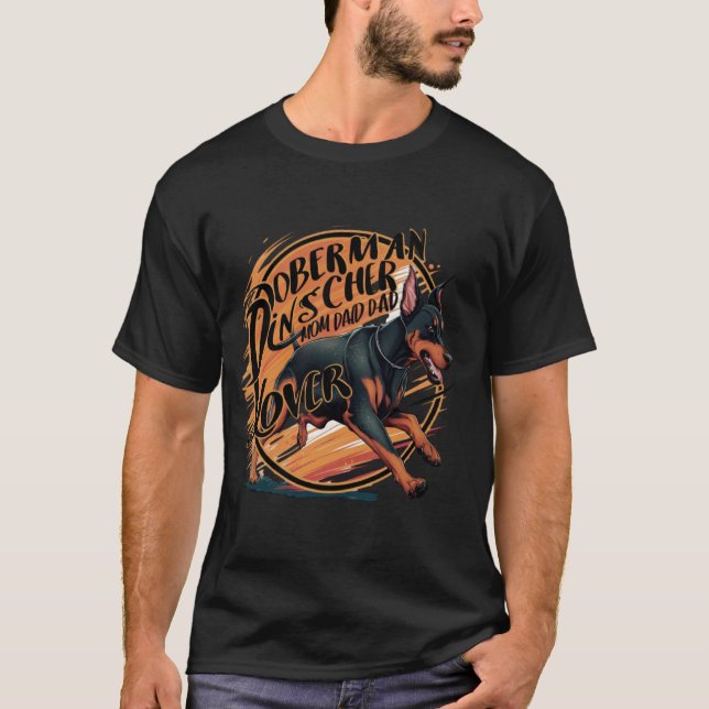 Doberman Pinscher Dog  T-Shirt (Front)