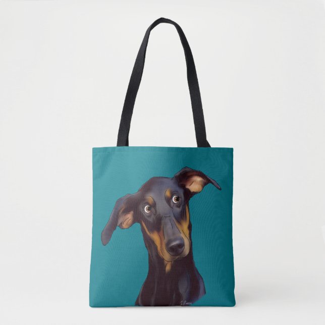 Doberman Pinscher Dog Tote Bag (Front)