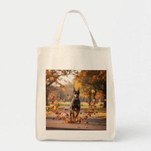 Doberman Pinscher Elegant Grocery Tote Bag