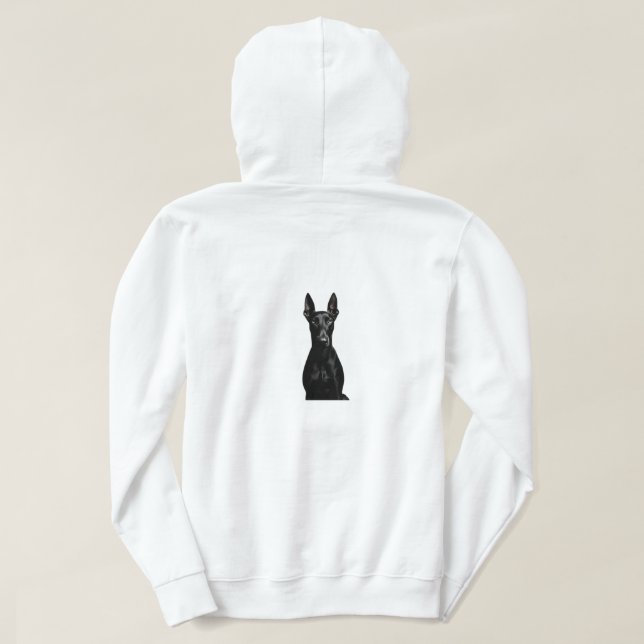 Doberman Pinscher Elegant Hoodie (Design Back)
