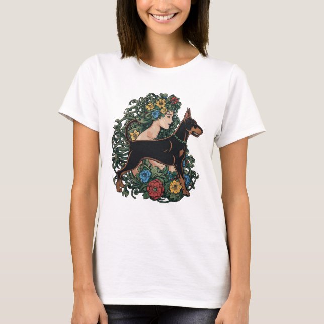 Doberman Pinscher Ever Mum T-Shirt (Front)