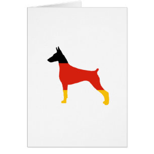 doberman pinscher flag silhouette