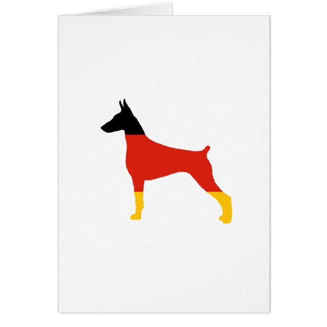 doberman pinscher flag silhouette (Front)