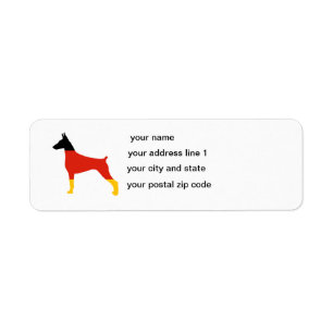 doberman pinscher germany-flag silhouette