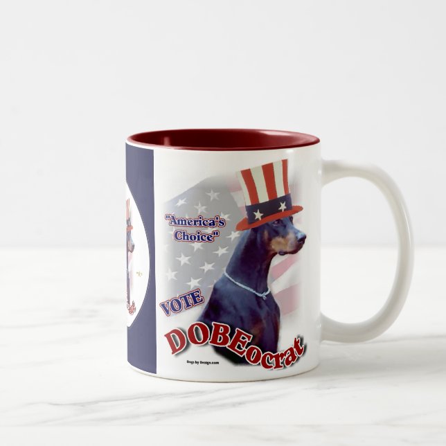 Doberman Pinscher Gifts Mugs (Right)