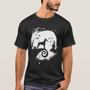 Doberman Pinscher Halloween Costume Moon Silhouett T-Shirt