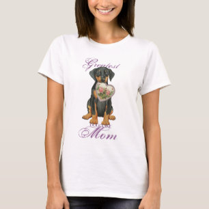 Doberman Pinscher Heart Mum T-Shirt