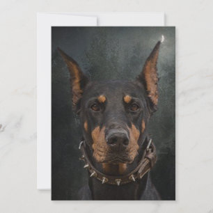 Doberman Pinscher Invitation