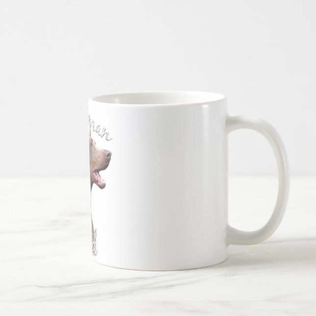 Doberman Pinscher (Isabella) Dad 2 Coffee Mug (Right)