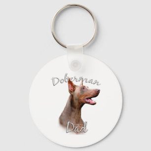 Doberman Pinscher (Isabella) Dad 2 Key Ring