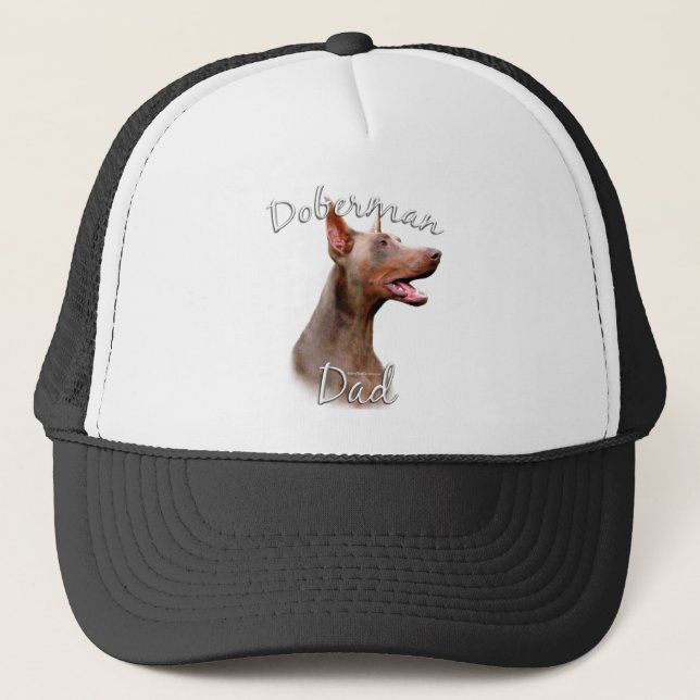 Doberman Pinscher (Isabella) Dad 2 Trucker Hat (Front)