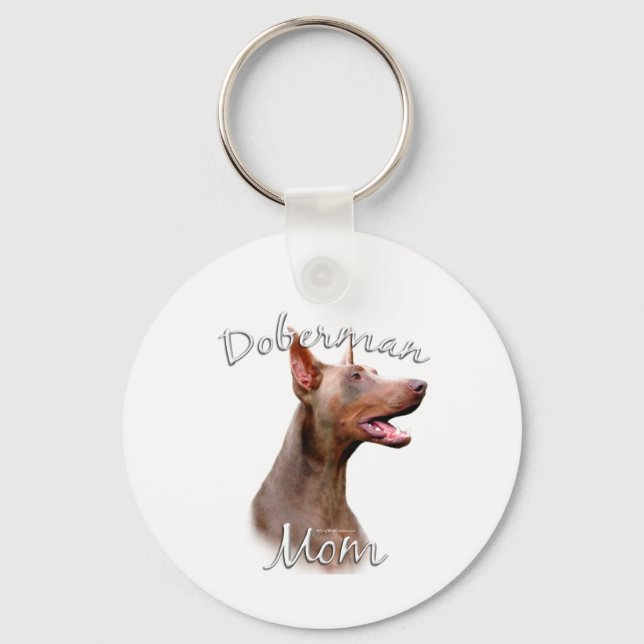 Doberman Pinscher (Isabella) Mum 2 Key Ring (Front)