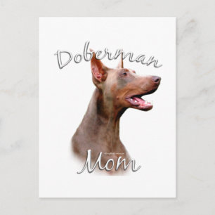 Doberman Pinscher (Isabella) Mum 2 Postcard
