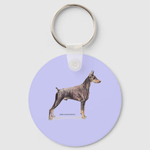 Doberman Pinscher Key Ring
