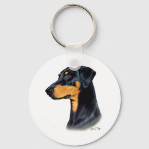 Doberman Pinscher Key Ring