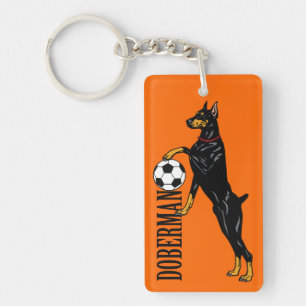 doberman pinscher key ring