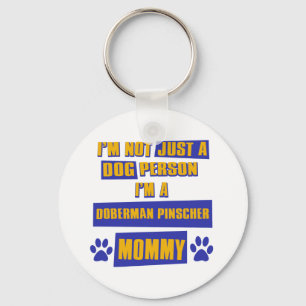 Doberman Pinscher Mommy Key Ring