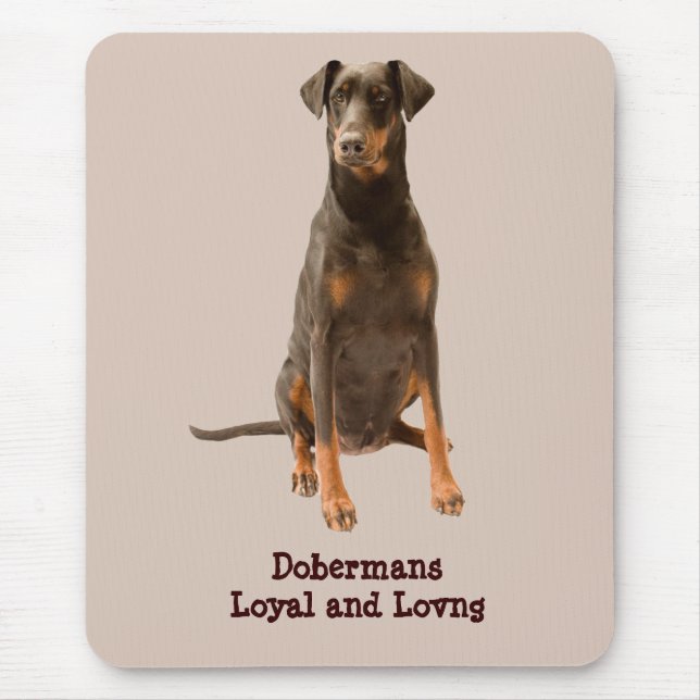 Doberman Pinscher Mousepad (Front)