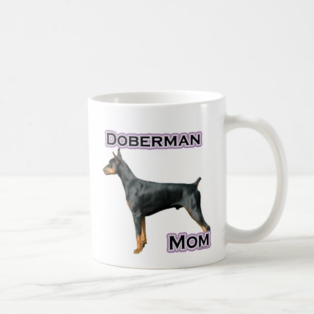 Doberman Pinscher Mum 4 Coffee Mug (Right)