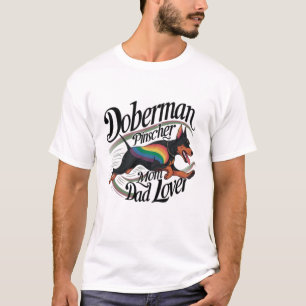 Doberman Pinscher Mum Dad Lover T-Shirt