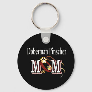 Doberman Pinscher Mum Gifts Key Ring